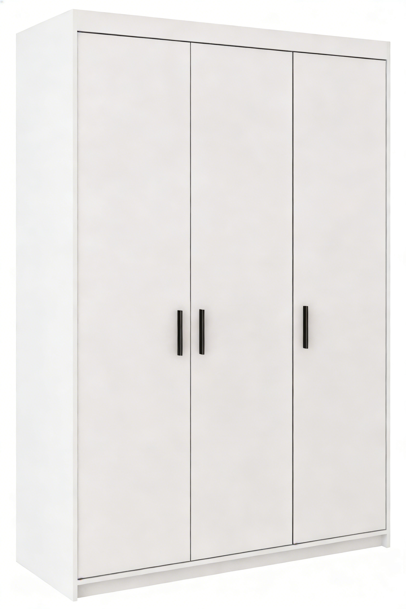 Dreitüriger Kleiderschrank mit 4 Schubladen - Stauraumwunder