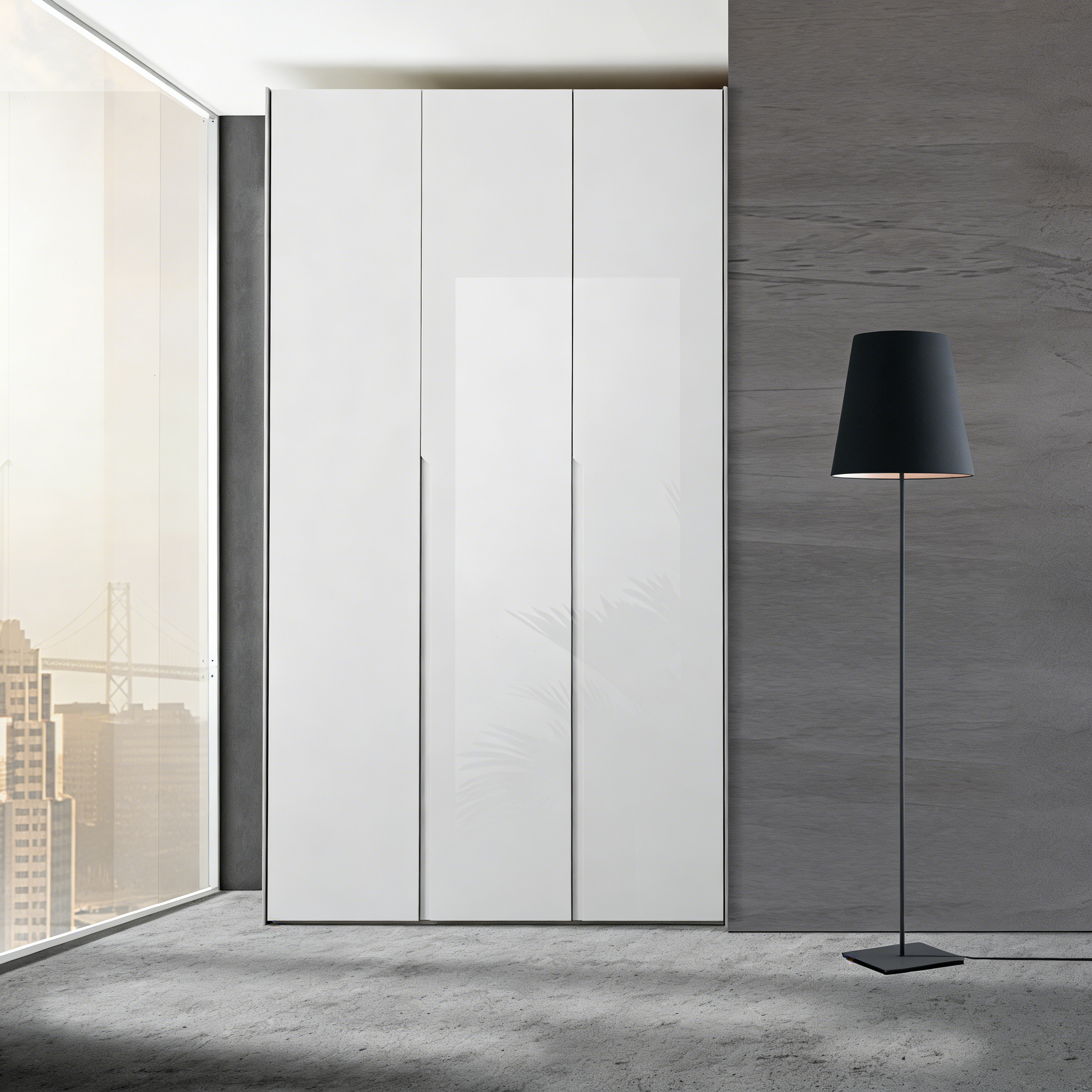 Falttür Kleiderschrank - Platzsparende Türtechnik