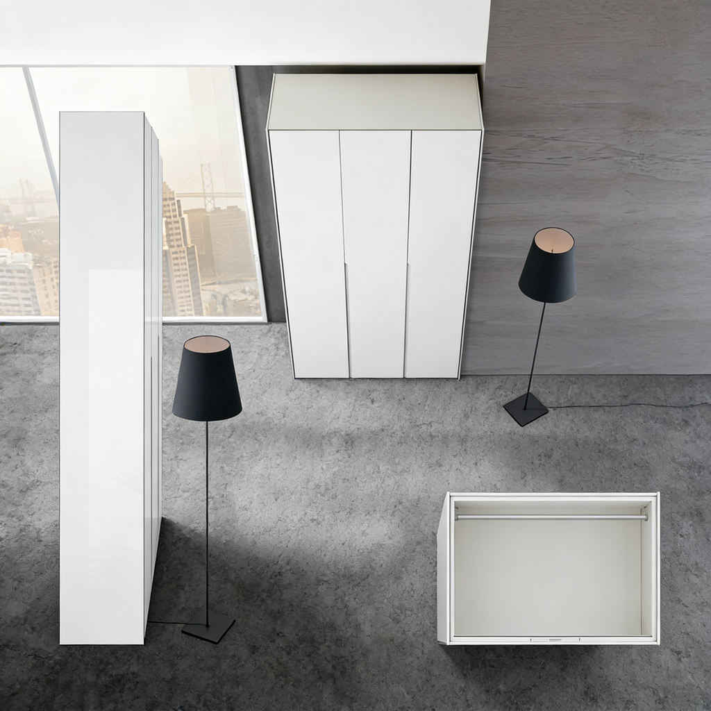 Falttür Kleiderschrank - Platzsparende Türtechnik