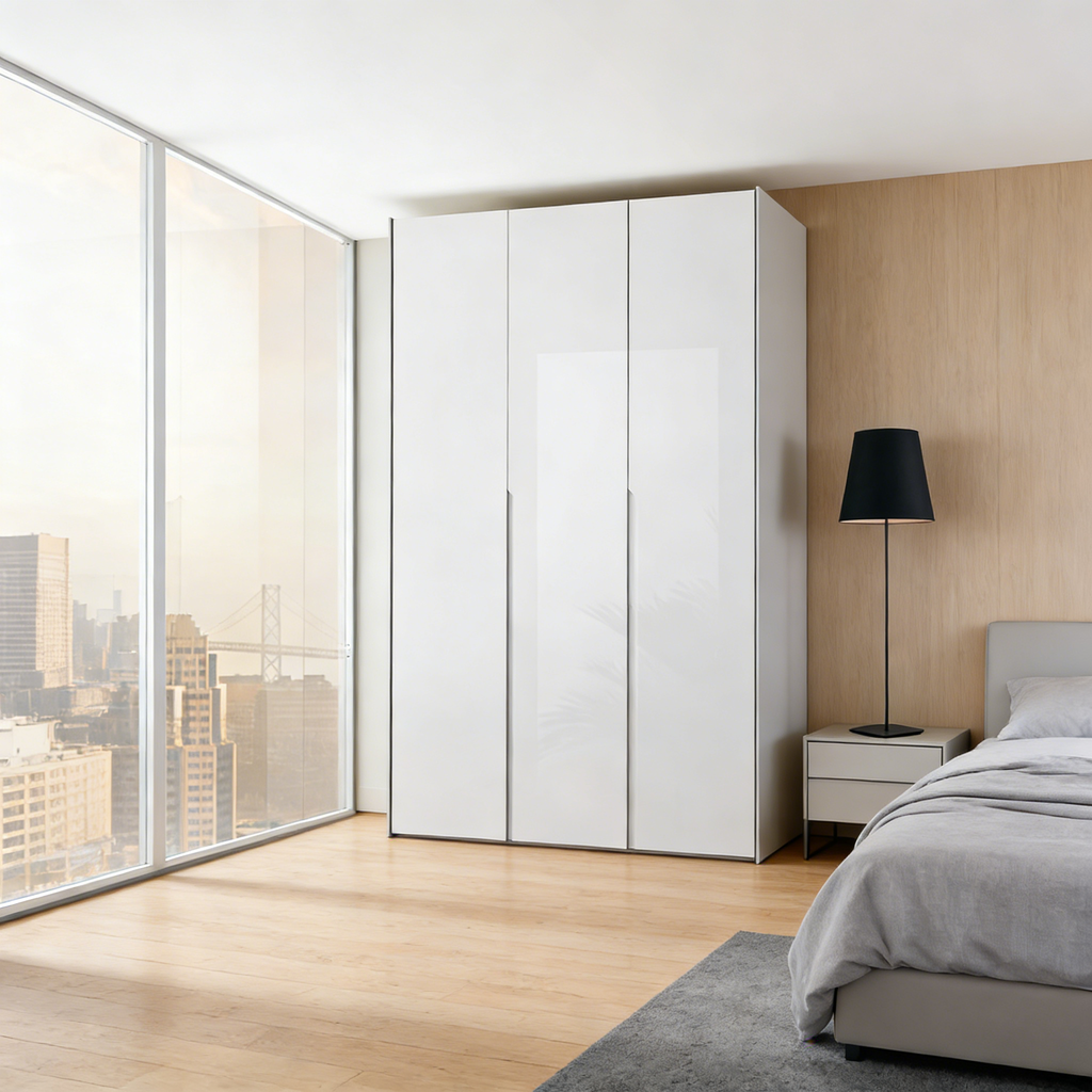 Falttür Kleiderschrank - Platzsparende Türtechnik