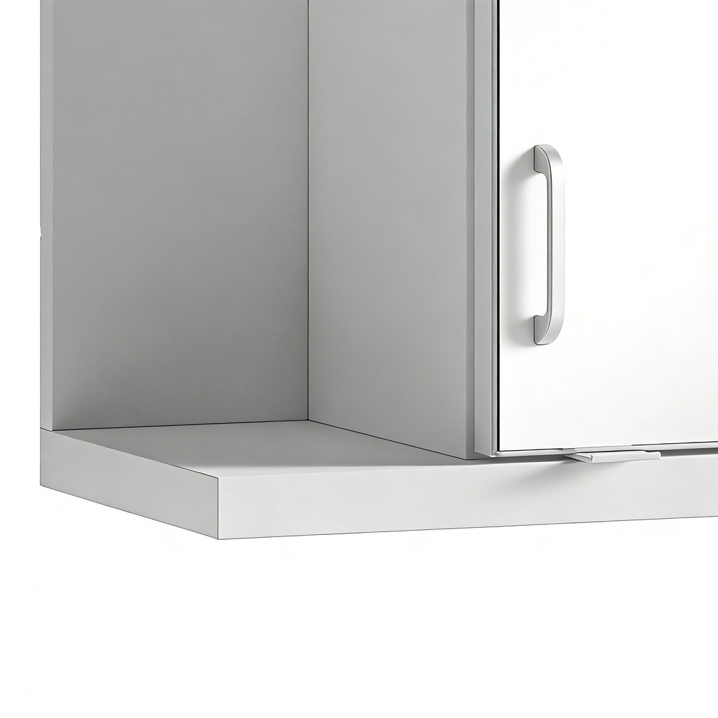 Kleiderschrank mit Doppelter Kleiderstange - Kurze Kleidung