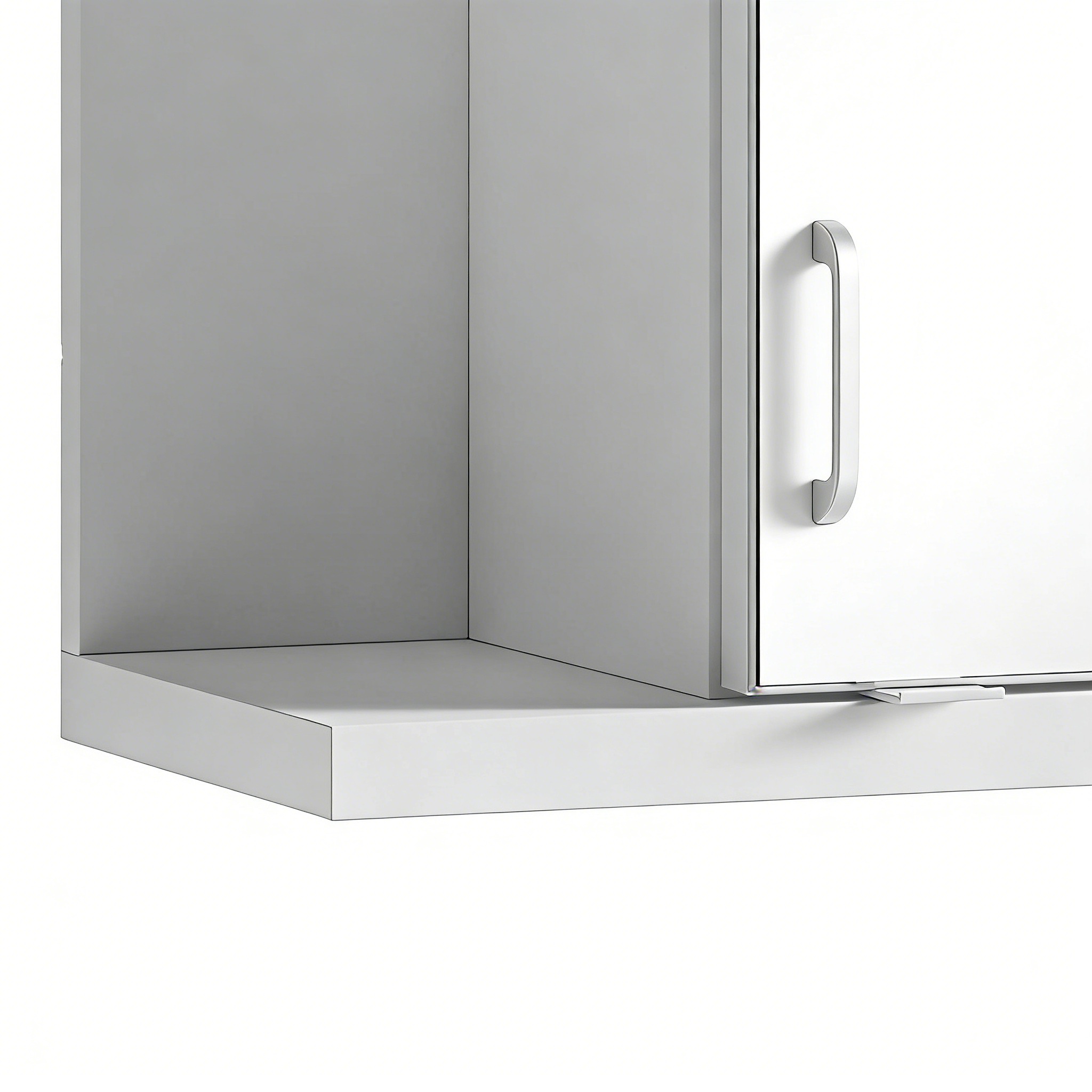 Kleiderschrank mit Doppelter Kleiderstange - Kurze Kleidung