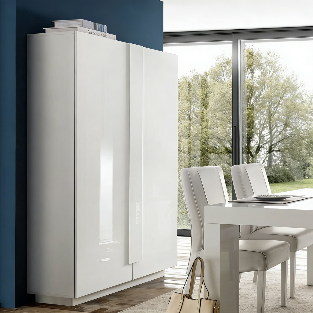 Kleiderschrank mit Glastüren Vitrine - Elegant & Praktisch