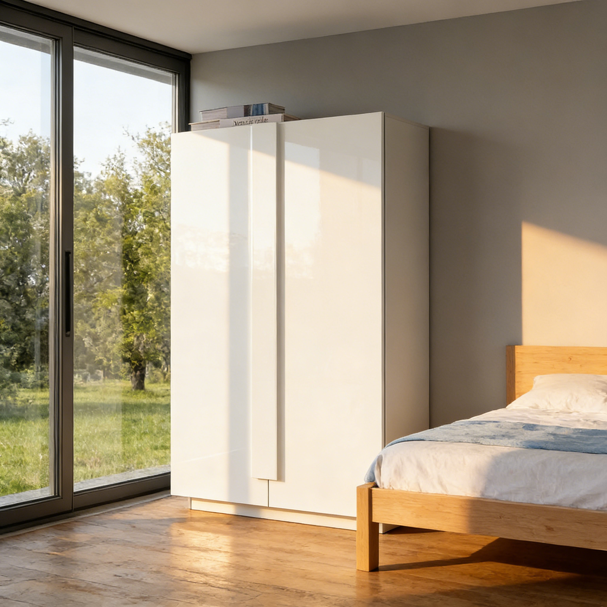 Kleiderschrank mit Glastüren Vitrine - Elegant & Praktisch