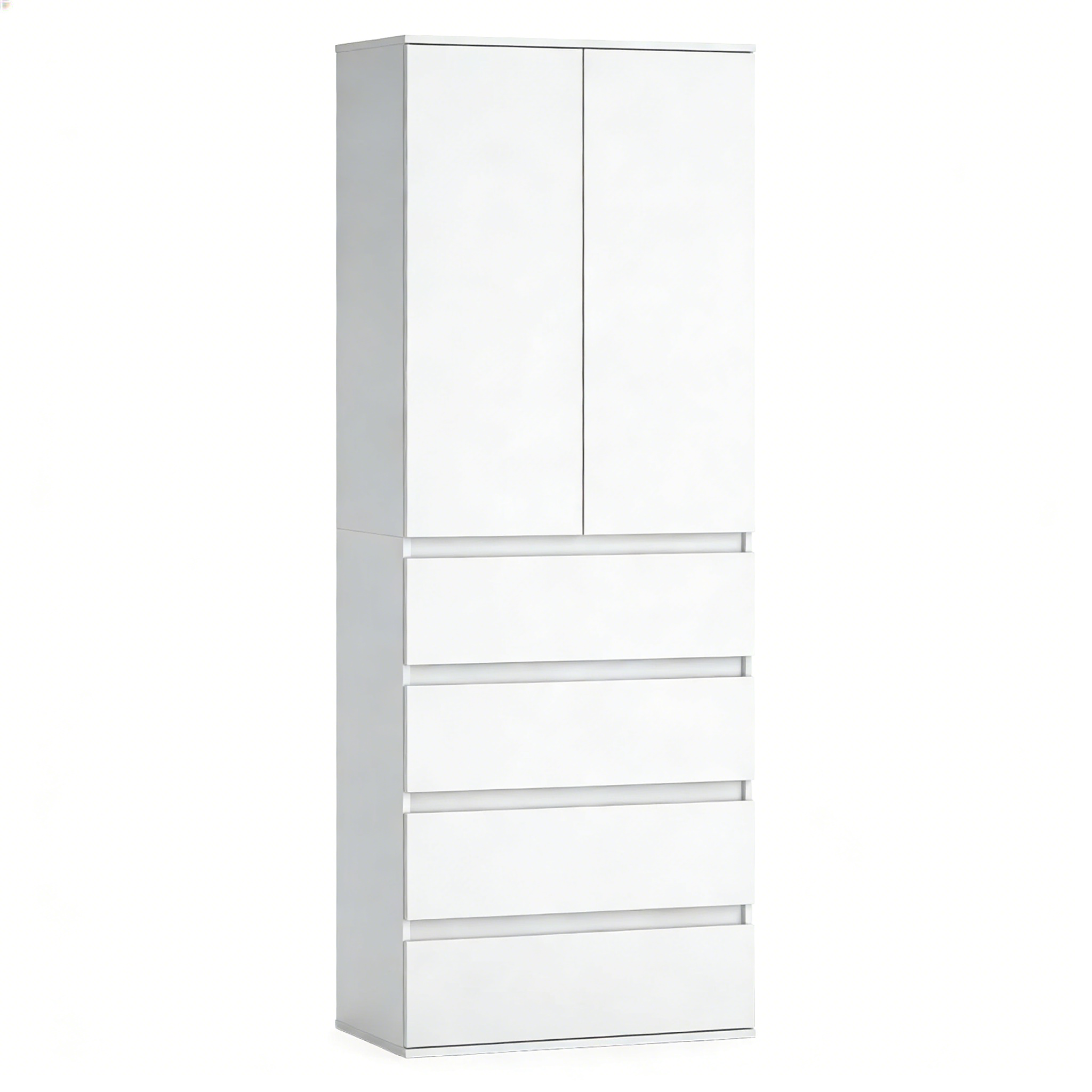 Kleiderschrank Claus mit 4 Schubladen - Kompakt & Geräumig