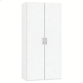 Moderner Zweitüriger Kleiderschrank in Weiß - Kompakt & Funktional