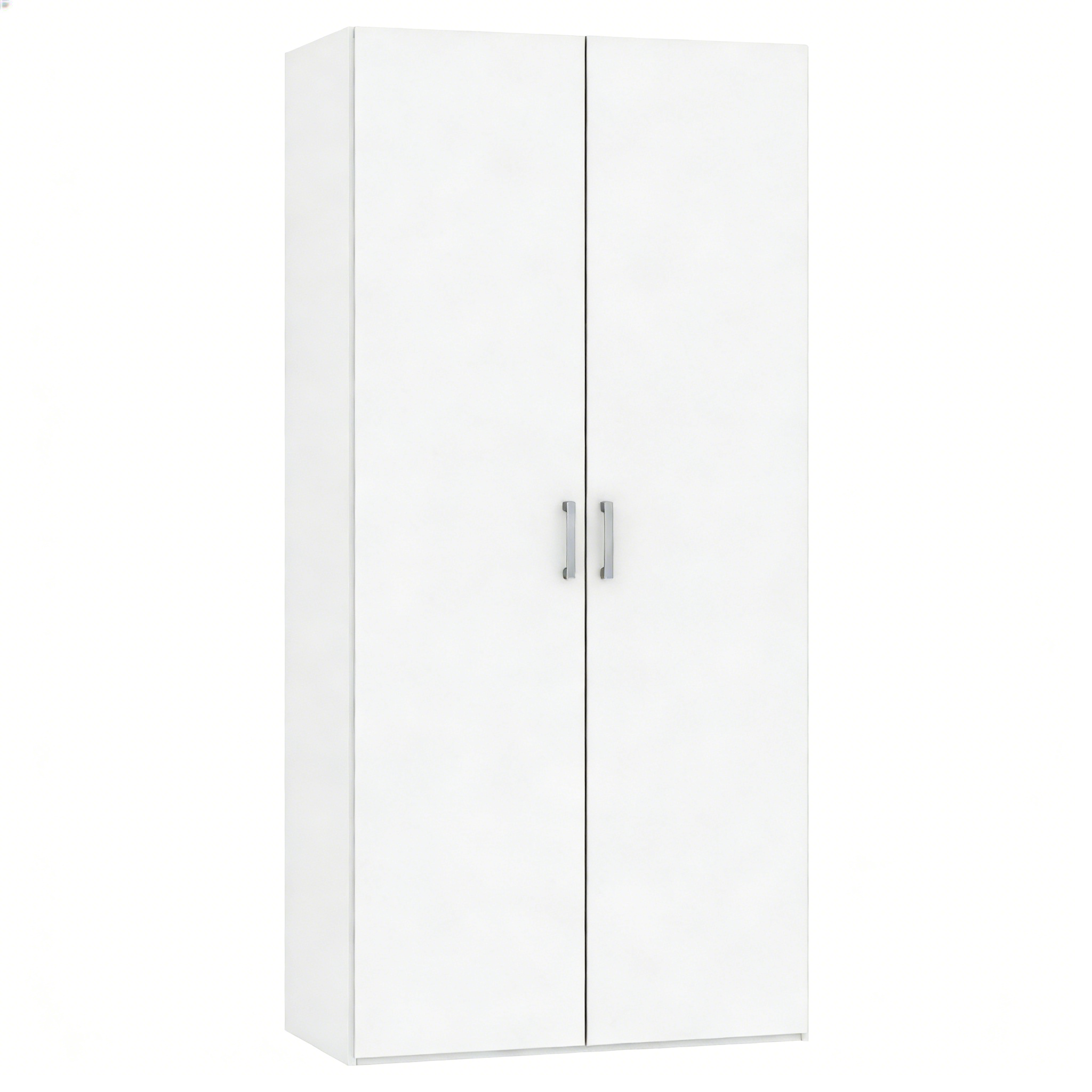 Moderner Zweitüriger Kleiderschrank in Weiß - Kompakt & Funktional