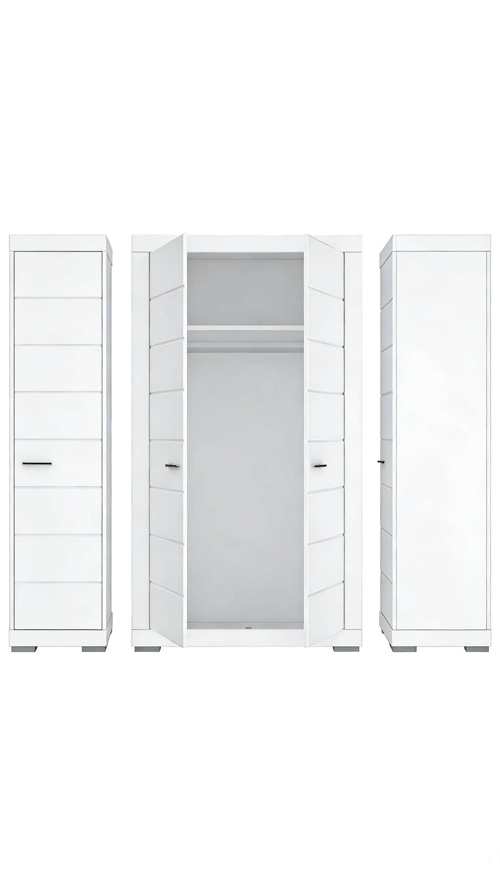 Offener Kleiderschrank Landhausstil Weiß - Vintage Charme