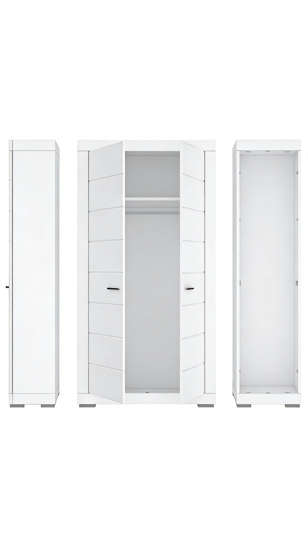 Offener Kleiderschrank Landhausstil Weiß - Vintage Charme