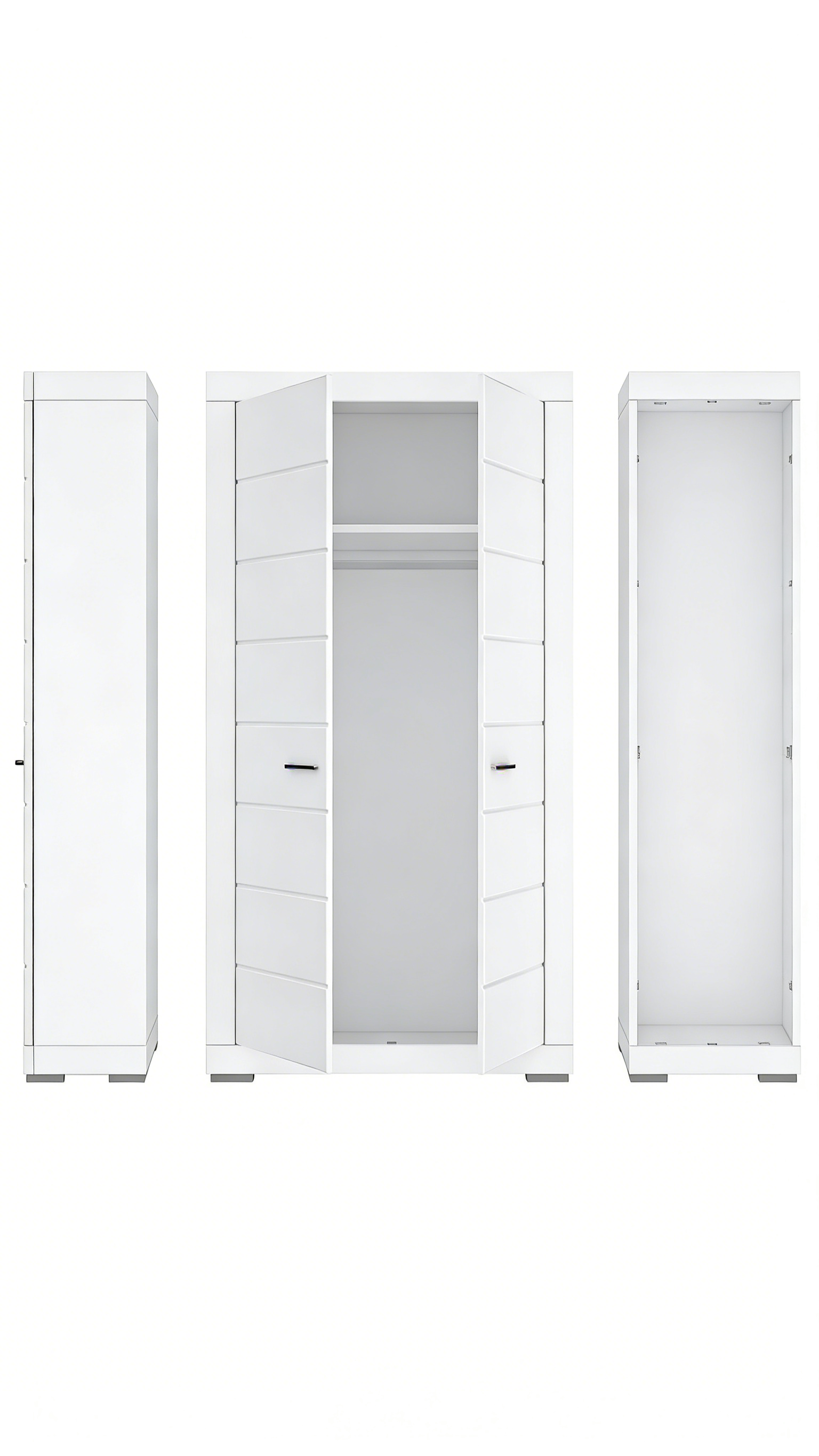 Offener Kleiderschrank Landhausstil Weiß - Vintage Charme