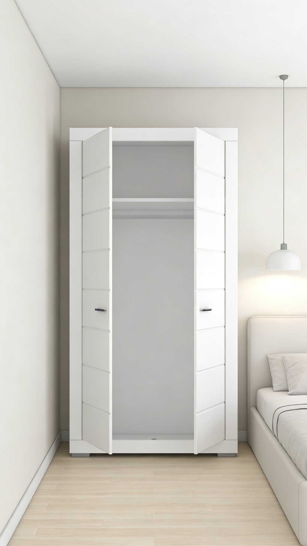 Offener Kleiderschrank Landhausstil Weiß - Vintage Charme