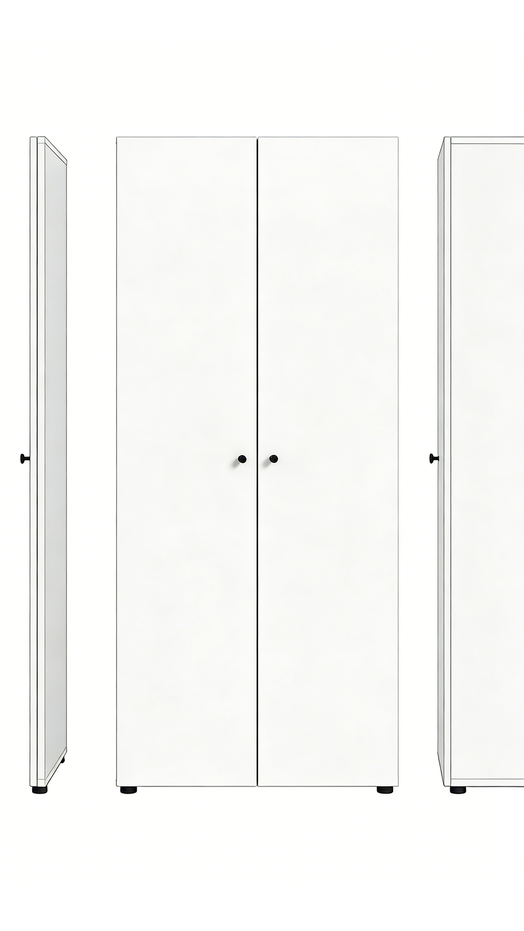 Schmaler Kleiderschrank 50 cm Tiefe - Flur & Nische