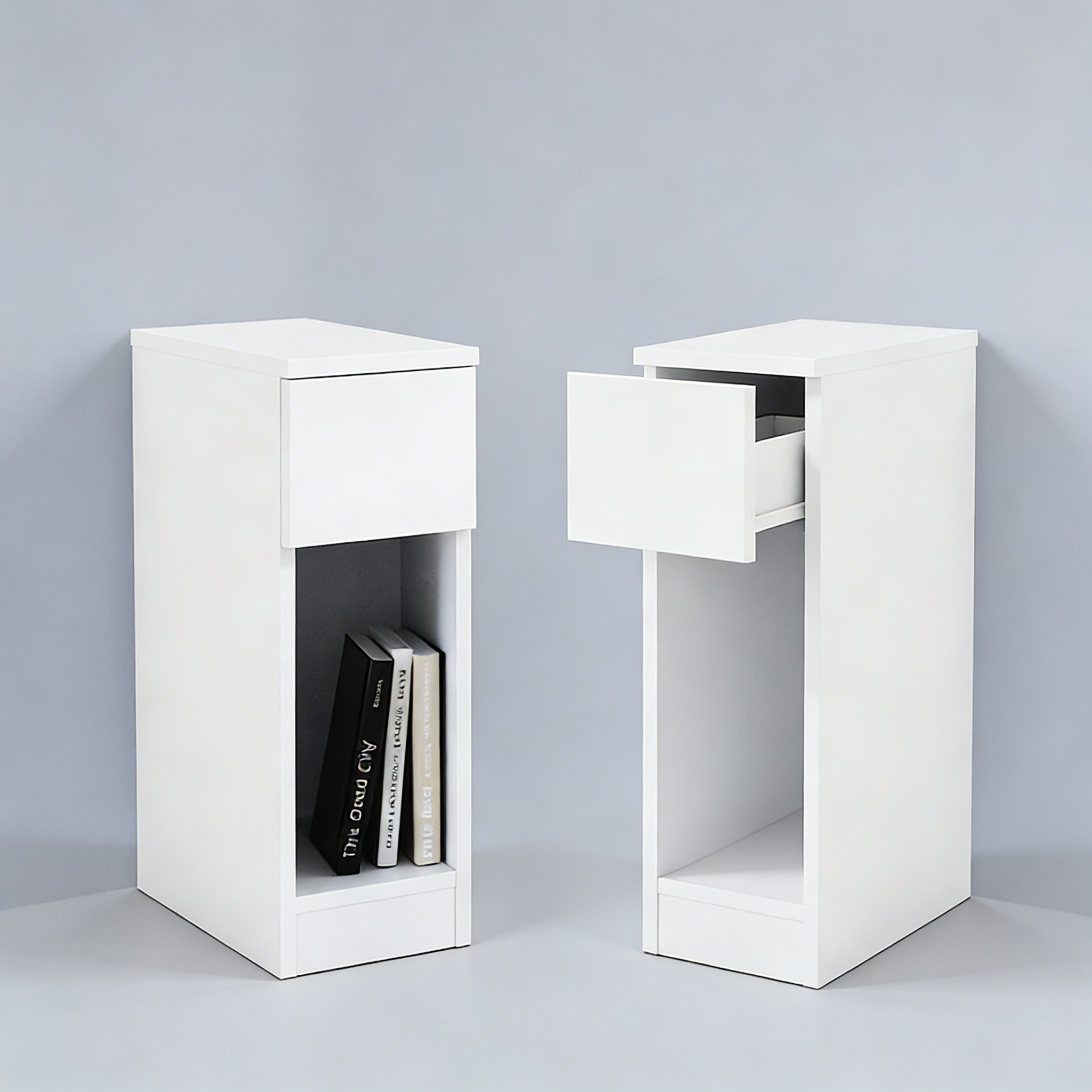 Minimalistischer Nachttisch ohne Schublade - Pur