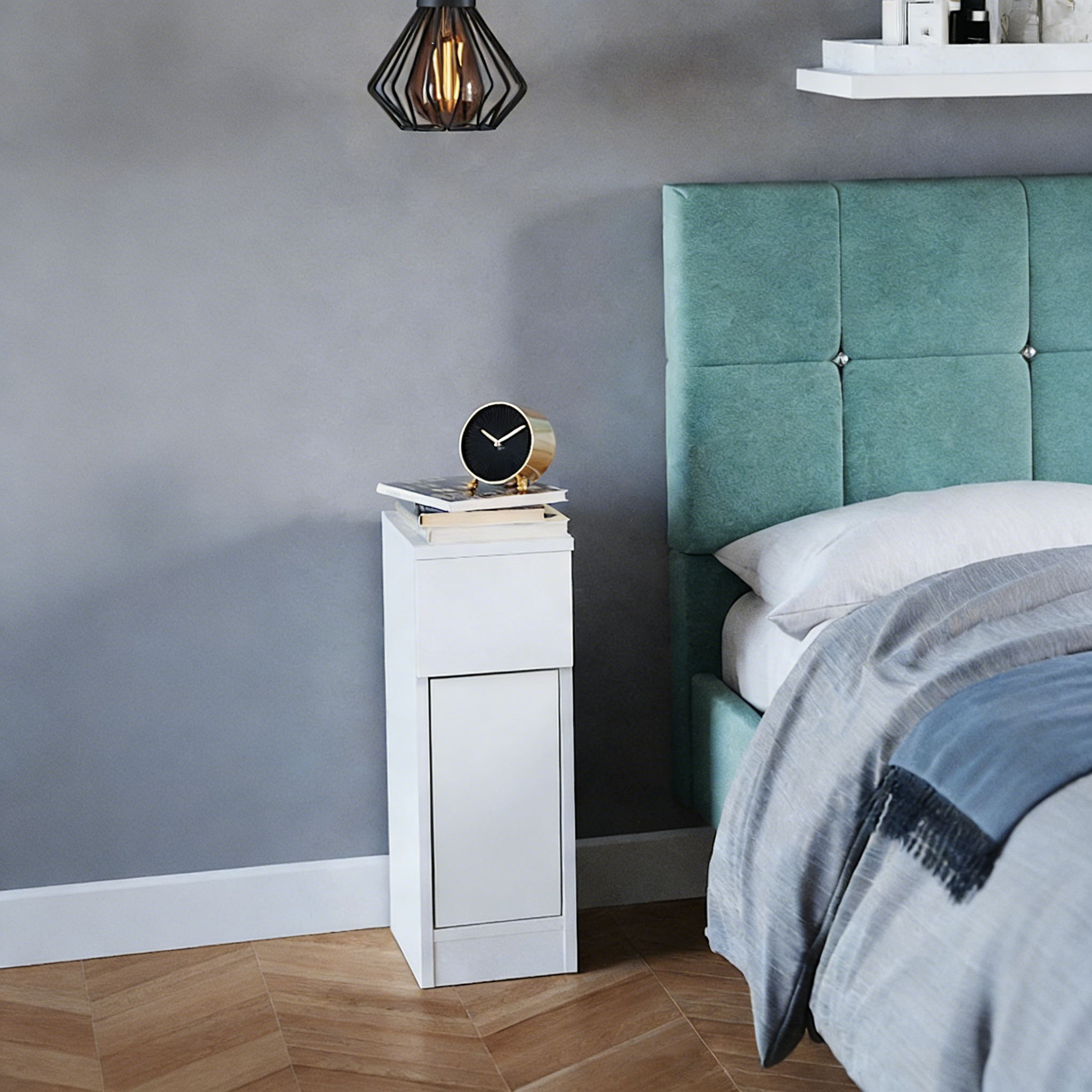 Minimalistischer Nachttisch ohne Schublade - Pur