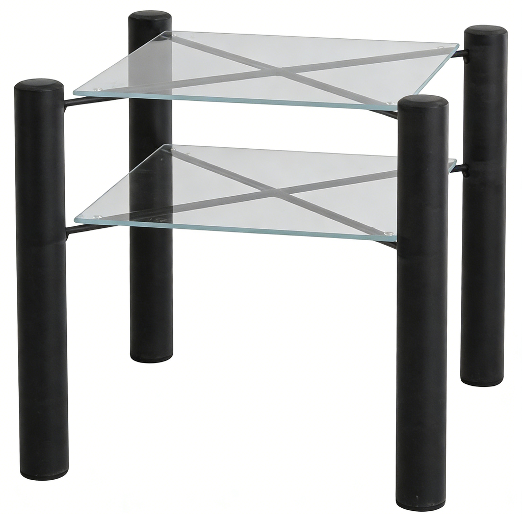 Nachttisch verspiegelt Glas Glamour-Stil